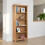 Astoria White Oak Tall Bookcase Assembled 1