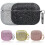 AirPods Compatible Protective Case with Electroplated Glitter Powder Wireless Headphone Case 2