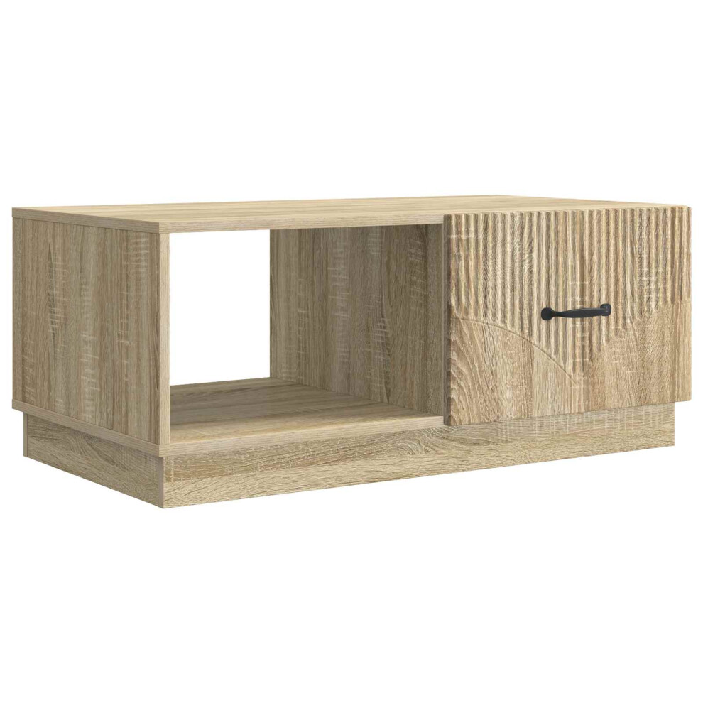 Vidaxl Coffee Table Sonoma Oak 90 X 50 X 37 Cm Engineered Wood