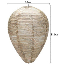 8 stuks wespennesten, lokvogels, hangende nepwespennesten van papier, veilige nepval, effectieve, milieuvriendelijke papieren wespennes