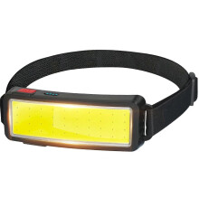COB-LED-Stirnlampe, leistungsstarke, per USB aufladbare Stirnlampe, wasserdichte Stirnlampe mit 2000 Lumen (1 Stück), Helm-Arbeitsleuch