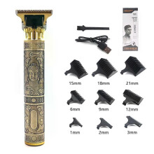 T9 Professionele Haartrimmer met Metalen Behuizing en Roestvrijstalen Mes, Haartrimmer en Baardtrimmer voor Mannen, Perfecte Afwerking
