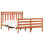 VidaXL vidaXL Bed Frame with Headboard Wax Brown 150 x 200 cm 3