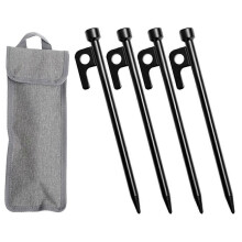 1 set tentgrondpinnen, metalen tentstokken, metalen tentharingen, campingtentstokken, zware tentstokken