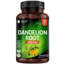 Dandelion Root Capsules - 120 High Strength Vegan Capsules - 1500mg Per Serving