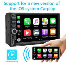 Ασύρματο CarPlay 7'' Διπλό Στερεοφωνικό Αυτοκινήτου Ραδιόφωνο IPS Οθόνη Αφής Blue