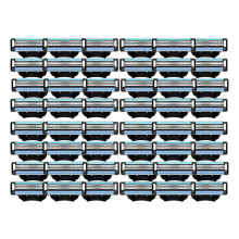 48 darabos borotvapenge-készlet, kézi Mach 3 pengekészlet, férfi borotvapenge-készlet, kompatibilis a Gillette Mach 3 ké