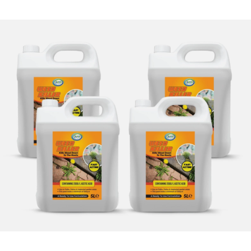 Weed Killer 4x 5L Ready toUse Fast Acting Weed Kil
