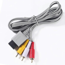 AV-Kabel für Wii und Wii U, Audio-Video-AV-Kabel für Wii und Wii U, 1,8 m/6 Fuß, kompatibel mit Fernsehern