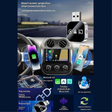 3-in-1 draadloze Carplay Smart Mirror Link Carplay Android Auto USB-dongle-adapter bedraad Carplay naar bedrade verbinding
