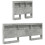 VidaXL vidaXL Storage Headboard Concrete Grey 80 cm Engineered Wood 5