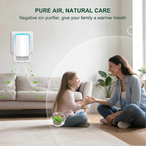 Air Ionizers for Home 2-Pack,Negative Ion Generator EU 1