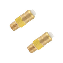 2-pack termisk säkerhetsventil, 1/4" NPT-utlösningsventil för högtryckstvättens pumpskydd
