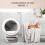 Compatible Litter-Robot 4 filters - 6pcs activated carbon replacement for odor elimination 5