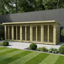 20 x 6 Pent Summer House Tanalised (Full Height Window) Fast & Free 2-5 Nationwide Delivery