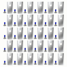 30Pcs Replacement Blades with Screws for Robotic Lawnmower Blades Replacement Cutting Blades and Bolts A