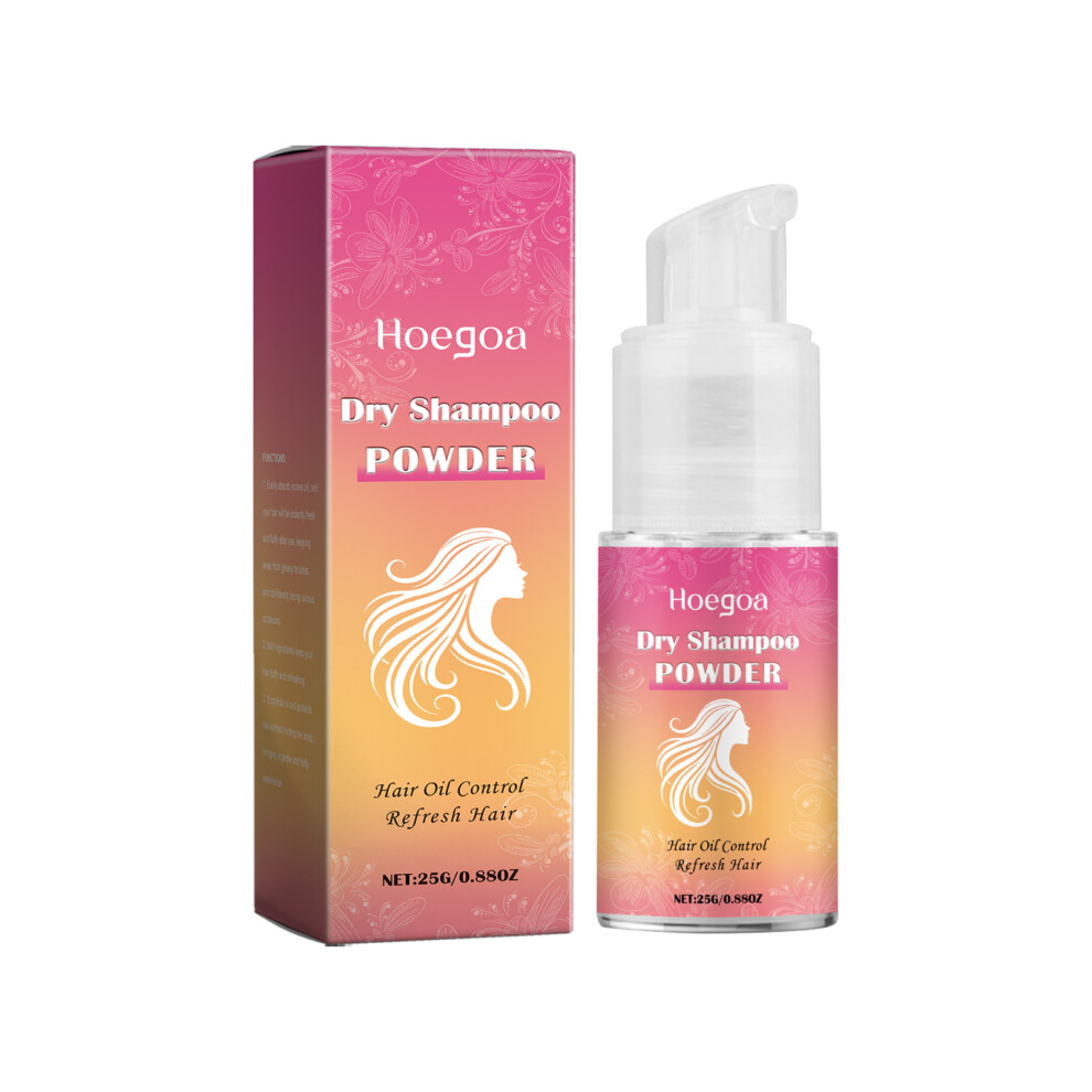 (25g) HOEGOA hair no-wash oil-controlling fluffy powder Lazy people's no-wash fluffy powder is refreshing, oil-controlling and non-drying