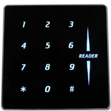Ultra Dunne Metalen Lezer 13.56M Frequentie Touch Toetsenbord IC Kaart Wiegand26/34 Uitgang