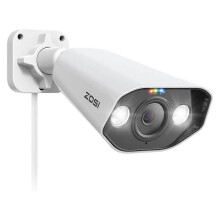 ZOSI-cámara adicional PoE de 5MP, 1 unidad, detección AI de personas/vehículos, Audio bidireccional, visión nocturna con