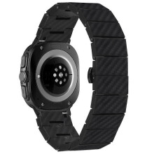 Ersatzarmband kompatibel mit Samsung Galaxy Watch Ultra (2025) 47 mm wasserdichtes Uhrenarmband aus Kohlefaser