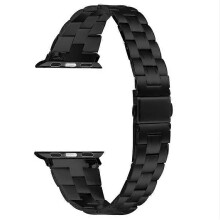 Kompatibel mit Apple Watch Series 9 8 7 41 mm / SE (2023) SE (2022) SE 6 5 4 40 mm / 3 2 1 38 mm Edelstahlarmband mit dr