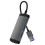 MH376 4-in-1 USB-hub USB naar 3xUSB3.0 + Type-C audiopoort Laptopcomputeradapter 1