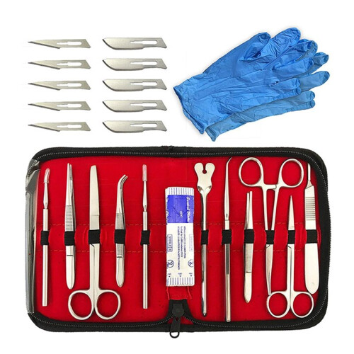 22-Piece Biological Dissection Tool Set-Includes A Storage Case, Suitable for Science Education and Experiments
