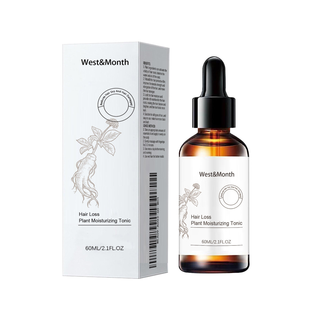 (60ml) West&Month Hair Oil Nourishes and Moisturizes Hair Roots and Smoothes Hair Oil