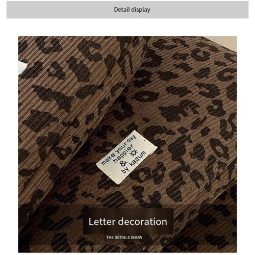 Bolsa de Ombro para Laptop com Estampa de Leopardo Fashion Case para Tablet 13.3 14 Polegadas Bolsa de Ombro para Notebook 1