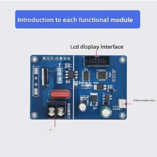 DIY Spot  Control Board with Dual Pulse & LCD Display, Adjustable Current Timer Kit for Microwave Transformer 100A