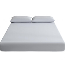 (Light Grey, 120cm*200cm) Ensemble de draps rafraîchissants 3 pièces |Toucher frais, respirant |Drap-housse, 2 taies d'oreiller, poche profonde,