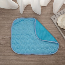 (Dark Blue, XXL 149.86*99.06cm) Estera y cama refrescante de verano para perros, gatos y conejos: dormir para mascotas antiadherente, a prueba de