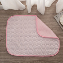 (pink color, S 50.8*40.64cm) Estera y cama refrescante de verano para perros, gatos y conejos: dormir para mascotas antiadherente, a prueba de