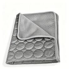 (Dark Gray, L 71.12* 55.88cm) Estera y cama refrescante de verano para perros, gatos y conejos: dormir para mascotas antiadherente, a prueba de