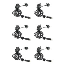 6X RGB 6 LED AC12V Water Fountain Light with 2Pin Connection Underwater Pond Lights Water Feature Lights for Pool