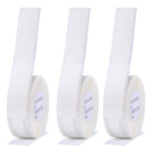 3X NIIMBOT D11 Label Machine Sticker Cable Label Flag Pigtail Network Cable Label Paper Thermal, Waterproof Label, White