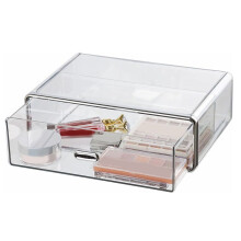 Aufbewahrungsschublade Aus Durchsichtigem Kunststoff für Kommode, Badezimmer, Tischplatte, Schreibtisch-Waschtisch-Organizer, Transparente Stapelbare