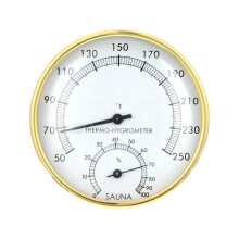2 i 1 Bastutermometer Fahrenheit, Bastutermometer och Hygrometer LuftfuktighetsmäTare för Inomhustemperatur