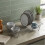 Grey Stainless Steel Wire Dish Drainer Rack for Kitchen Countertop 3