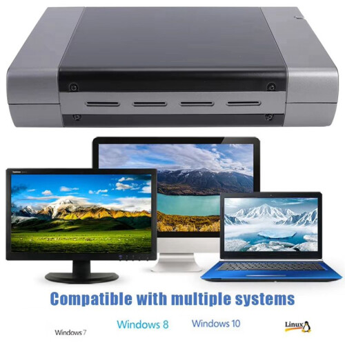 Caixa de Gabinete para HDD SSD de 5,25 Polegadas USB 3.0 para , Suporte para DVD, SSD, HDD, Caixa para Disco Rígido, 16 Velocidades, Plugue UE 1