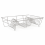 Silver Stainless Steel Wire Dish Drainer Rack for Kitchen Countertop 1
