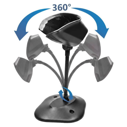 Barcode Scanner Stand Holder Compatible for  Symbol DS2208 Adjustable Desktop Scanner Holder for Hands-Free 1