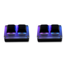 2X 2-Key Keyboard Copy & Paste Programmable Custom OSU Gaming Mechanical Keyboard with RGB Light