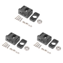 3X Oś z Blok MocująCy ŚRuba PociąGowa Blok Aluminiowy 3D ŚRuba PociąGowa Drukarki Mocowanie MocująCe do CR-10 3 Uchwyt ŁOżYska PręTa z