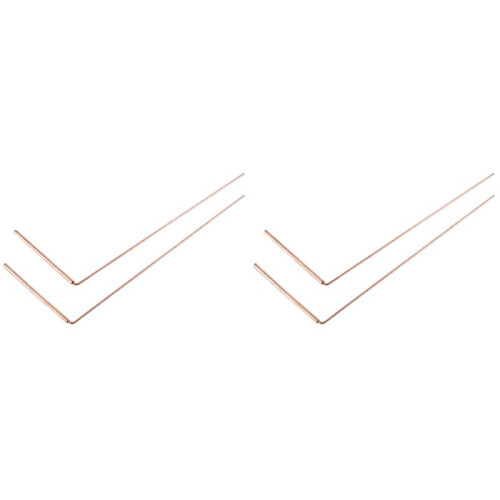 Copper Dowsing Rod Pure Copper 4PCS Divining Rods - for Divining Water, Treasure(A)