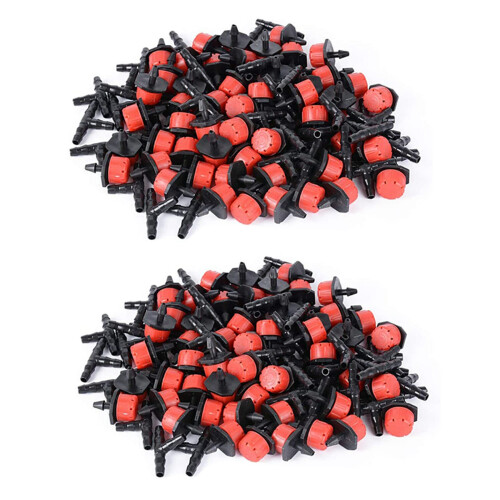 400 Adjustable Irrigation Drippers with Drip Irrigation Kit for Garden Watering Fitting