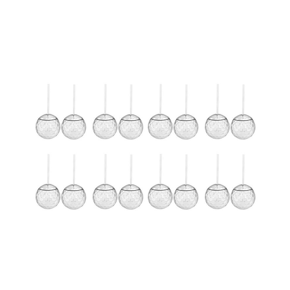 Set of 16 Disco  Cup Glitter Flash  Cocktail Cup Tea Bottle Party Supplies Unique for Party Drinking Beverage C