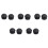 10 Pcs 25mm Dia Plastic Round Tube Inserts End Blanking Caps Black 1