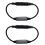 2X Low-Profile Inline Controller  3 Key Dimmer  for LED Strip Light Black 1