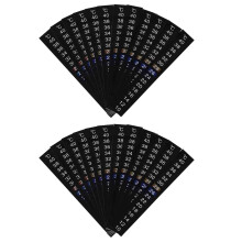 24Pcs Portable Fish Tank Aquarium Stick- Thermograph Temperature Measure Celsius Thermometer Sticker